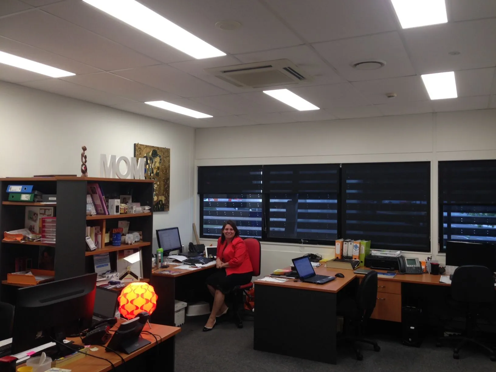 Empyrean Lighting office lit by LED panels
