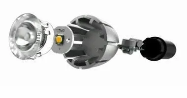 Exploded view of a Polaris MR16 LED lamp