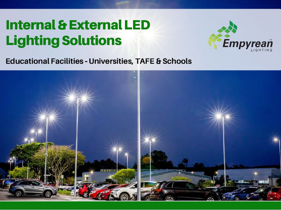 Cover of the Empyrean educational facilities LED lighting solutions brochure