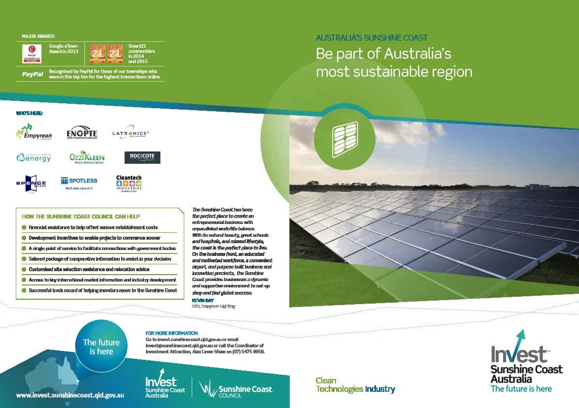 Invest Sunshine Coast article page