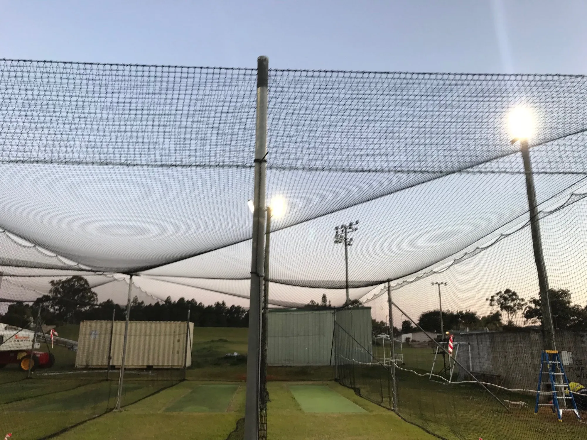 Glasshouse District Cricket Nets installation