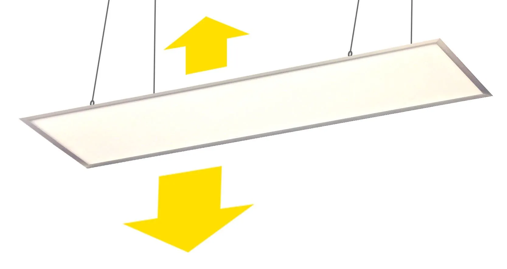 Corona LED panel with arrows showing up and down light