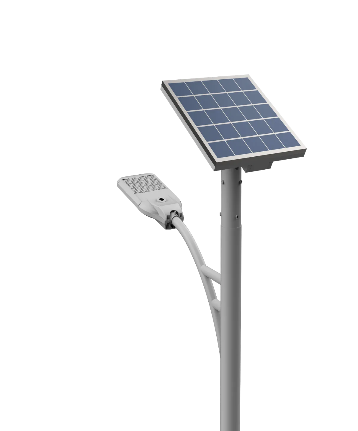 The Andromeda Ceramic small pole mount with its solar panel