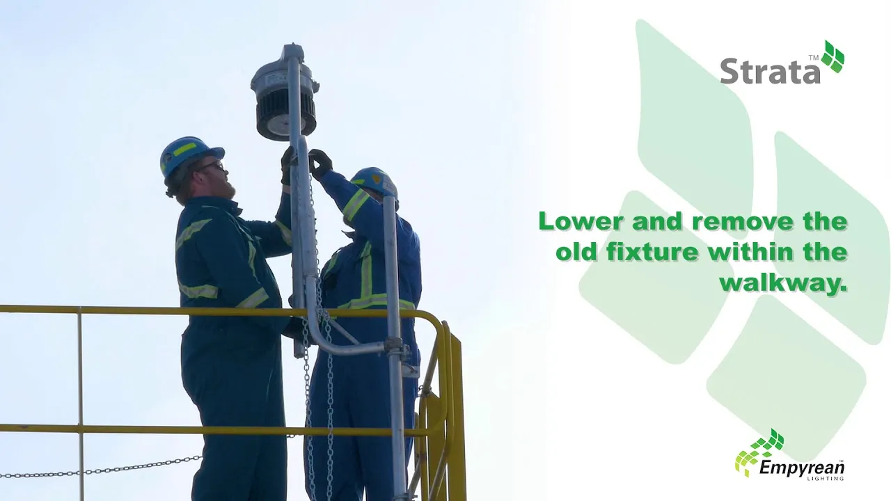 Still from the Strata LED installation guide video
